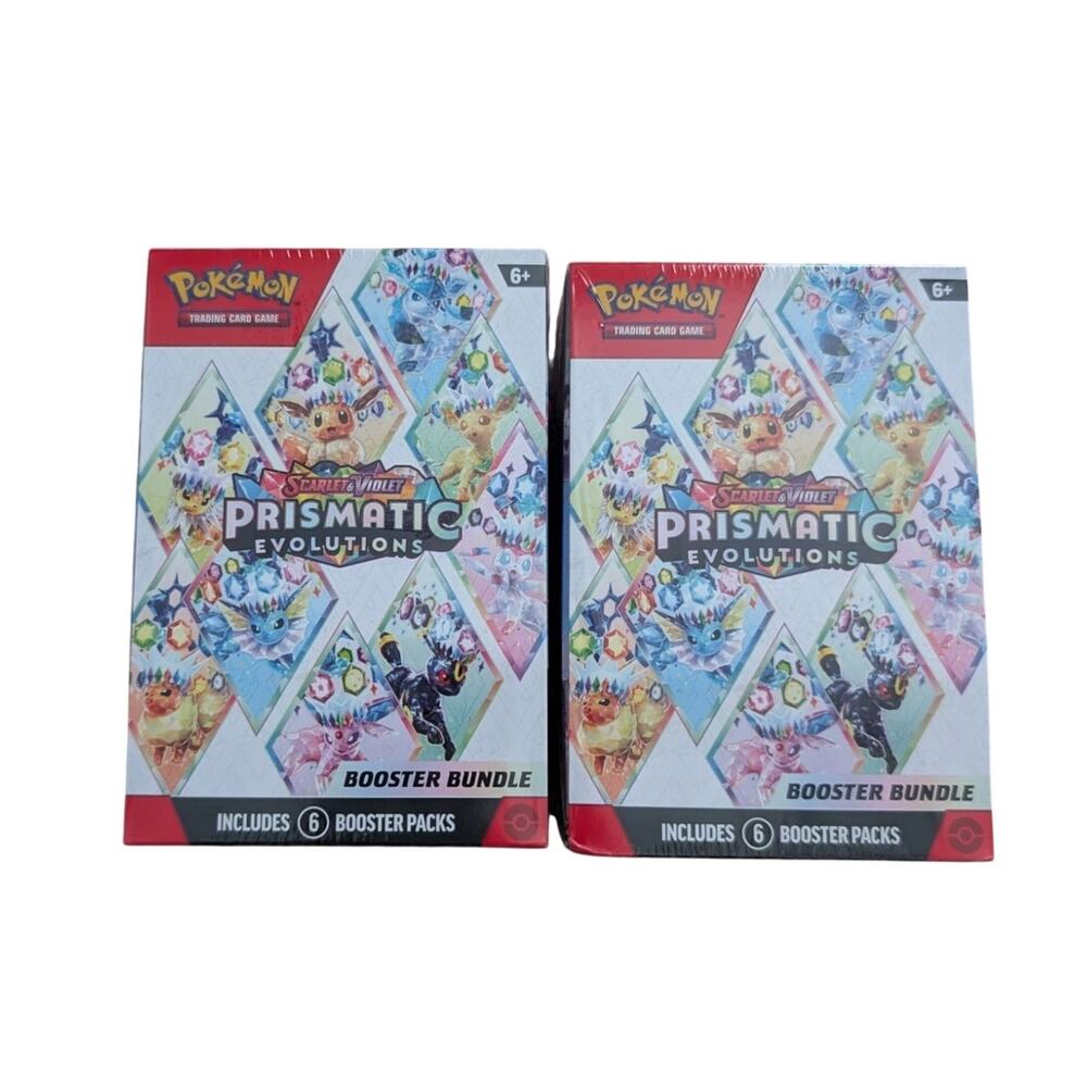 Pokémon Prismatic Evolutions Booster Bundle 2 Pack Lot Set